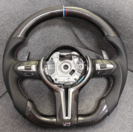 BMW 5 Series Carbon Fiber Steering Wheel — M Sport Style